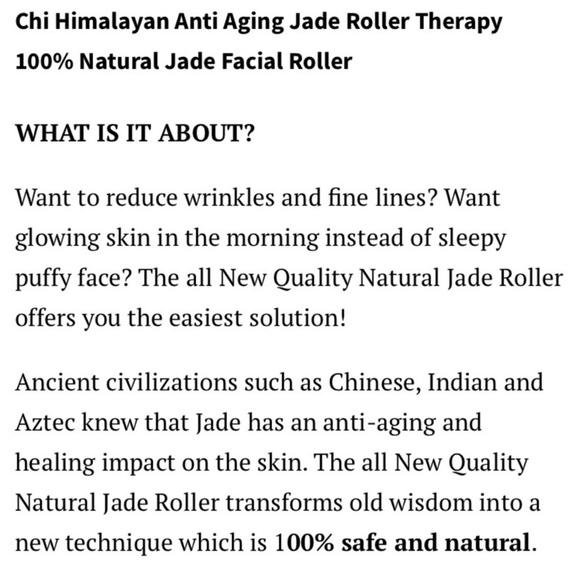 KRASR Himalayan Anti-Aging Beauty Jade Roller - Picture 3 of 8